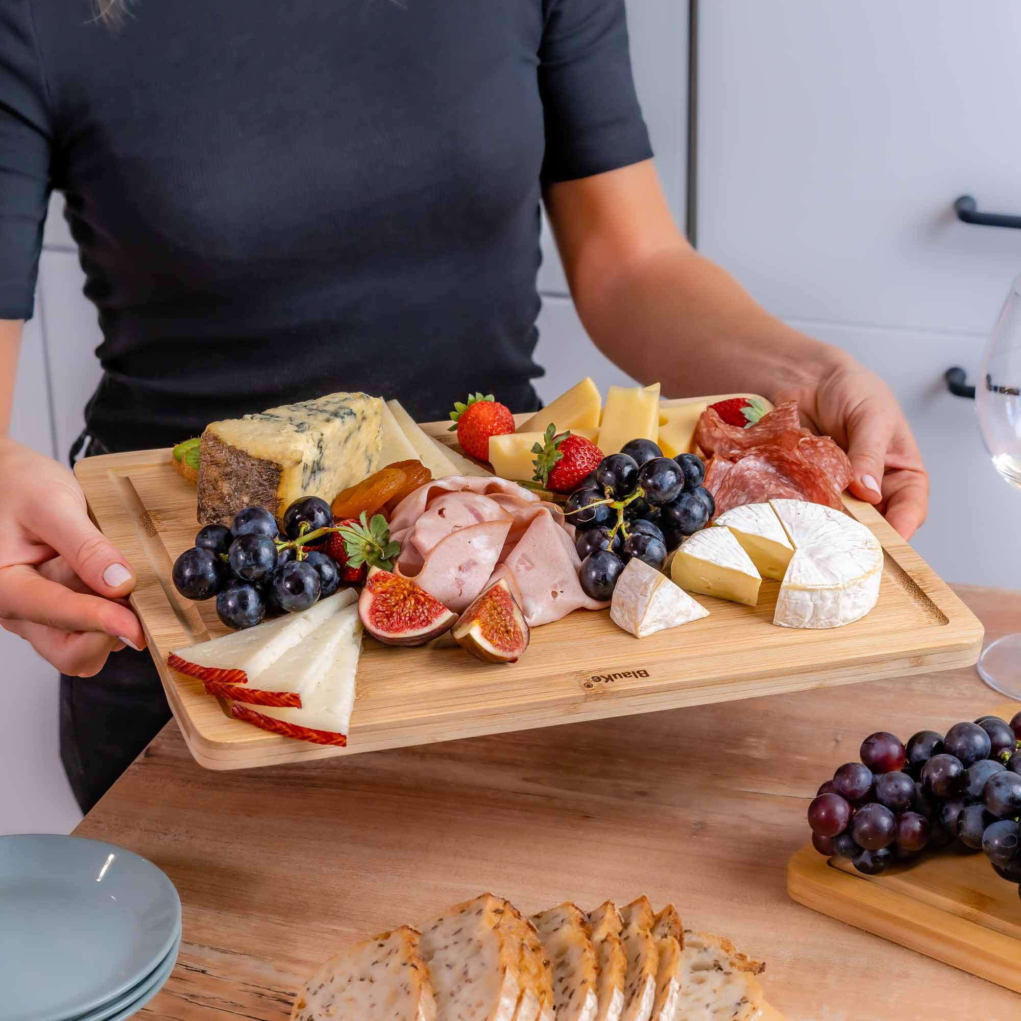 PureBoo 100% Natural Bamboo Cutting Board - 15x10in