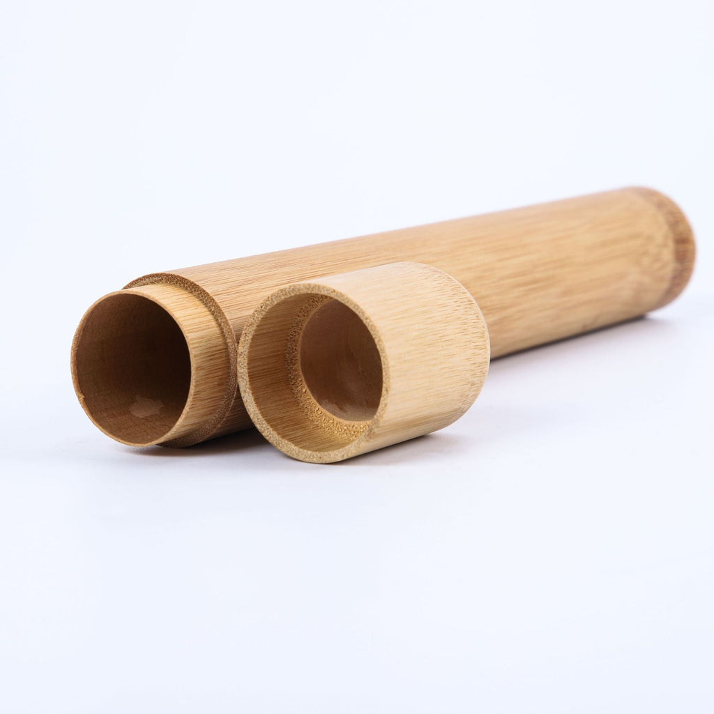 Bamboo Toothbrush Novelty Wooden Teeth Brush Soft-Bristle Bamboo Fiber Wooden Handle Bamboo Tube Charcoal Set